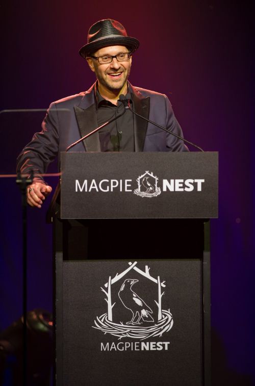 Alex Waislitz speaking at Magpie Nest