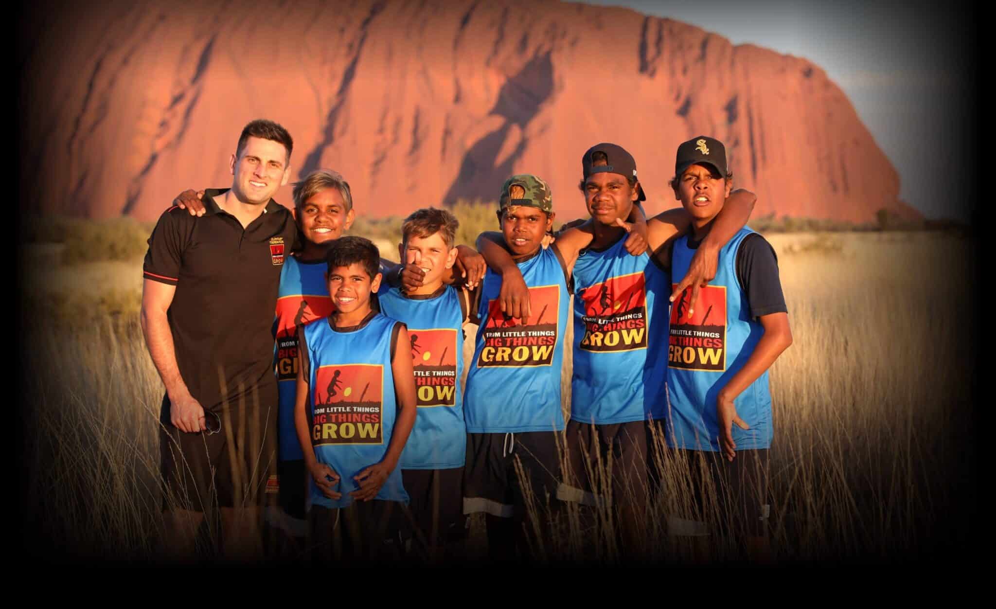 Clontarf Academy students at Uluru